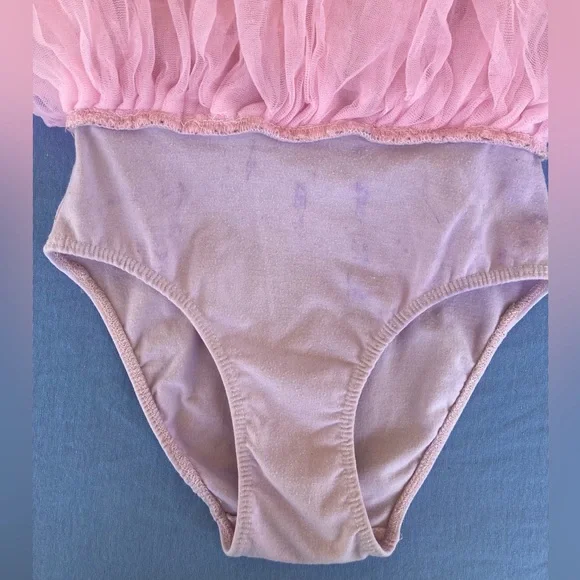 💕🩰💕Disney Princesses Pink Dance Costume with Tulle Skirt - Picture 4 of 7